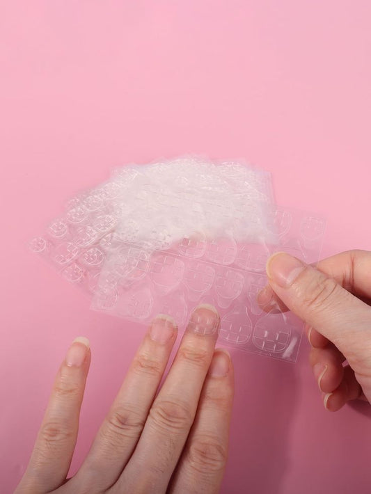 Glue Stickers Press On Nails 24 pcs/sheet