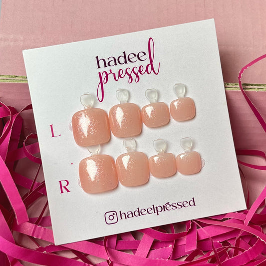 Naked Sparkle toes